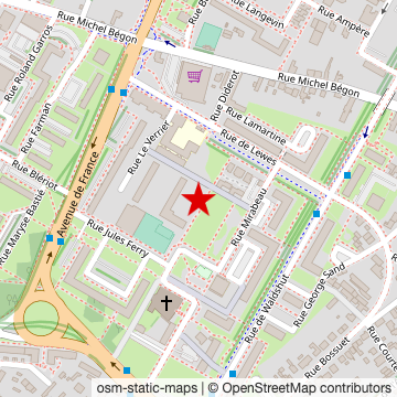 Carte de « École Mirabeau » sur OpenStreetMap