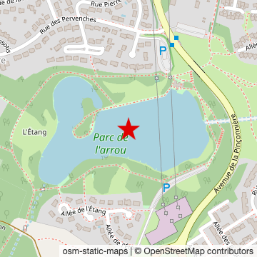 Carte de « Lac de la Pinçonnière (parc de l’Arrou) » sur OpenStreetMap
