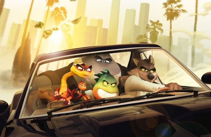 Extrait du film : les personnages dans une voiture en pleine course poursuite.