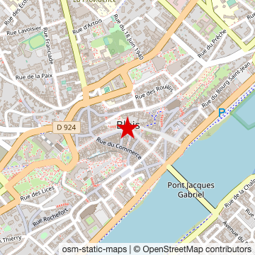 Carte de « Centre-ville » sur OpenStreetMap