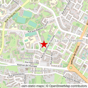 Carte de « Médiathèque Maurice-Genevoix » sur OpenStreetMap