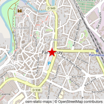 Carte de « Parthenay » sur OpenStreetMap