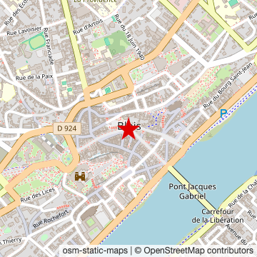 Carte de « Centre-ville » sur OpenStreetMap