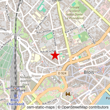 Carte de « Fondation du doute » sur OpenStreetMap